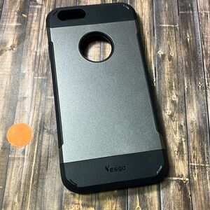 5for$10 ESGO Silver And Black iPhone 6 Protective Phone Case NWT